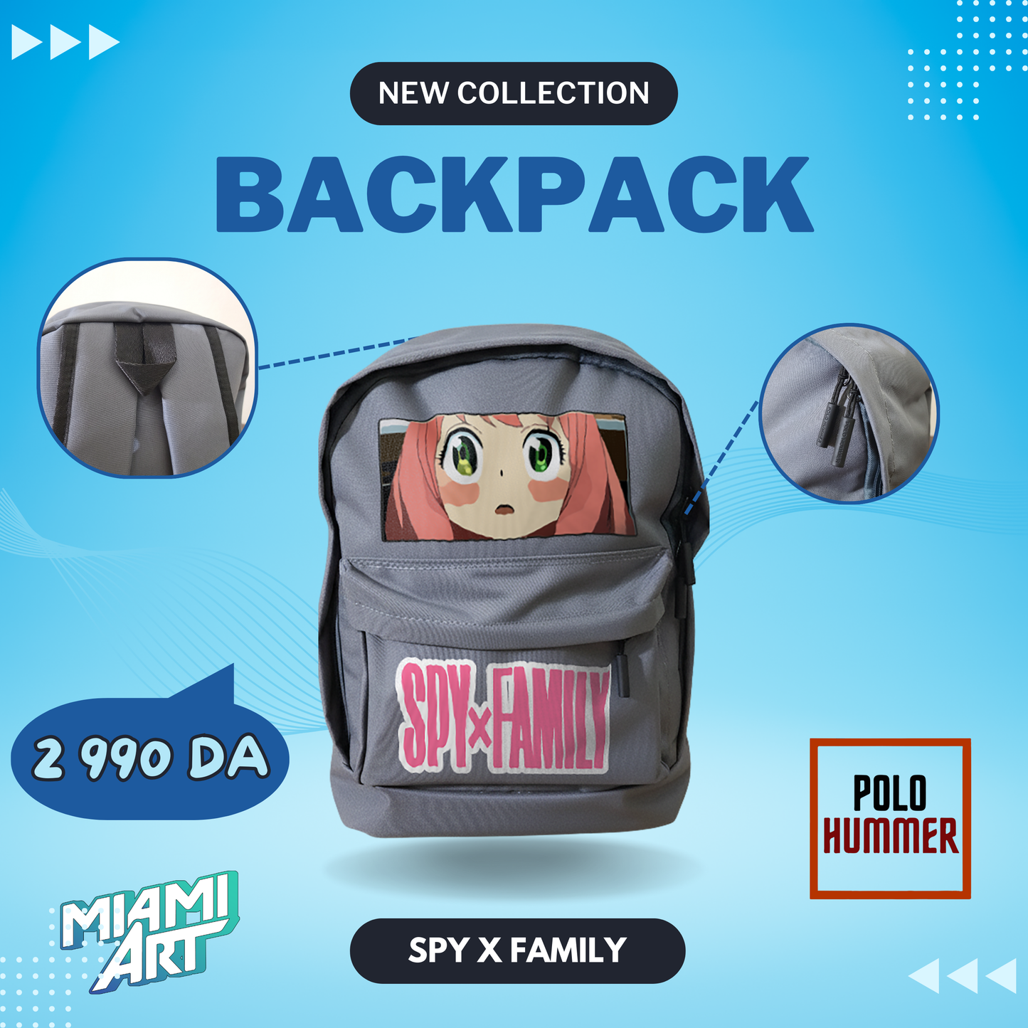 Sac à Dos Gris Spy X Family SF02