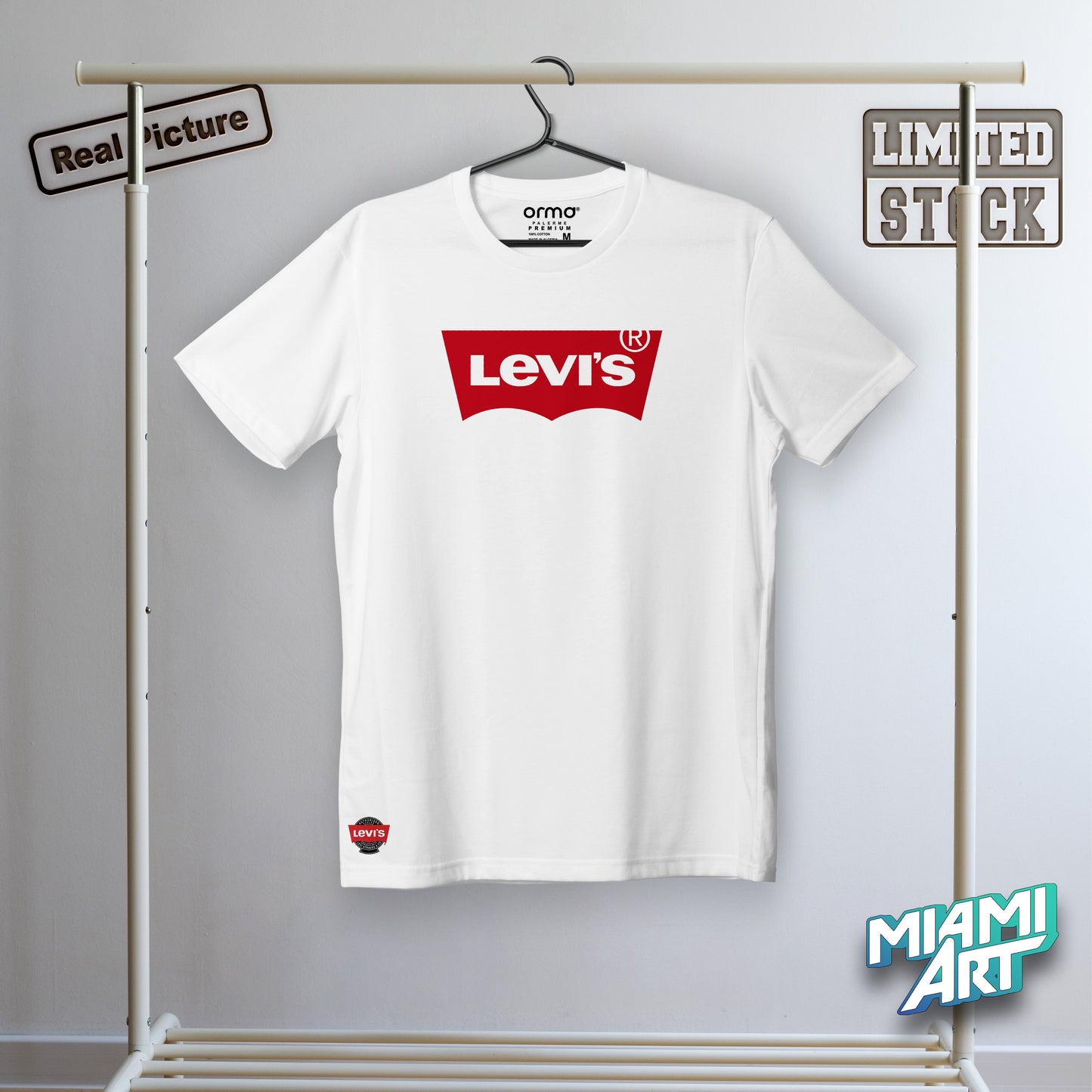 T-Shirt White USA Levi's Origine