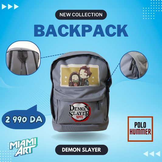 Sac à Dos Gris Démon Slayer DS03