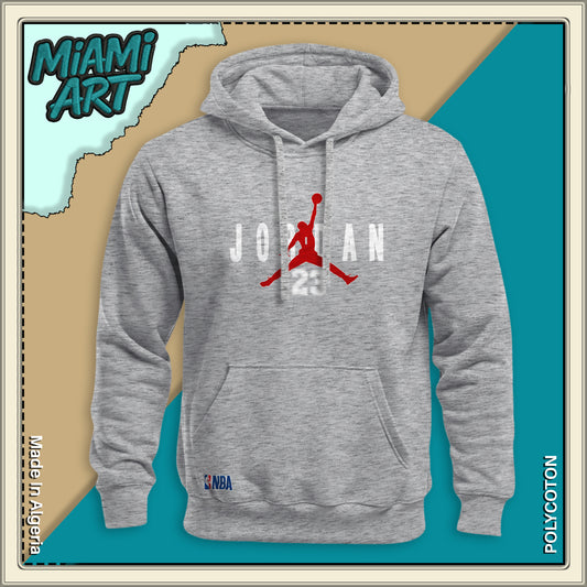 Hoodie Gris Jordan White