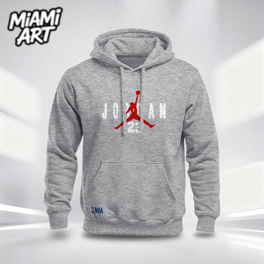 Hoodie Gris Jordan White
