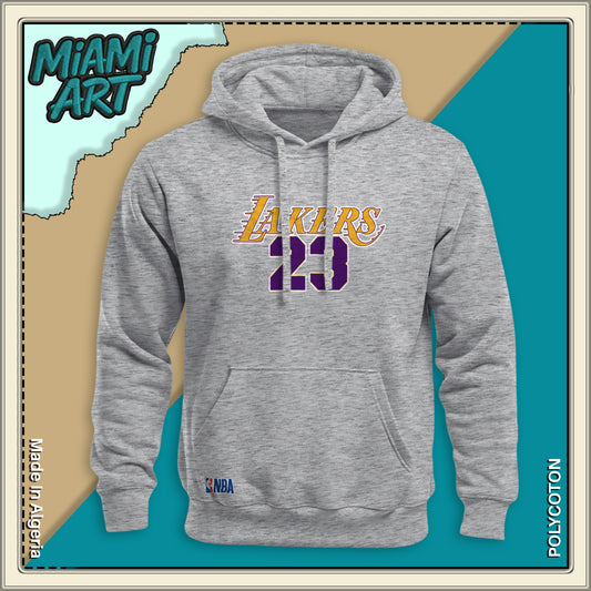 Hoodie Gris Lakers 23