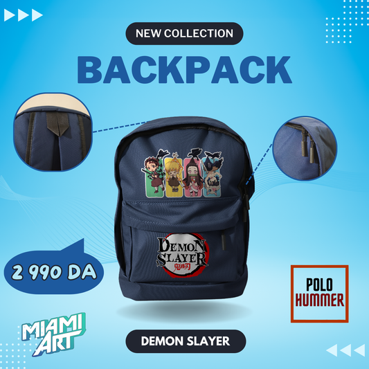 Sac à Dos Bleu Démon Slayer DS01