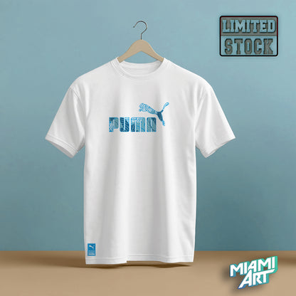 T-Shirt White Puma Flower