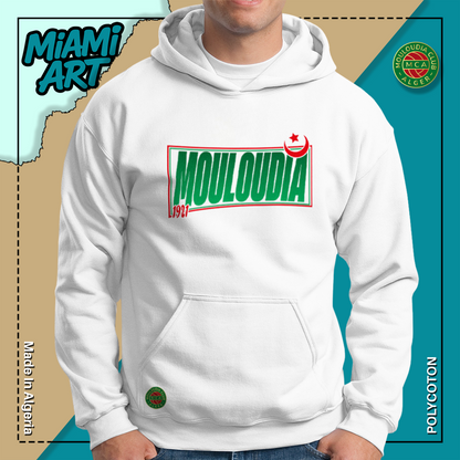 Hoodie White Mouloudia MCA-03