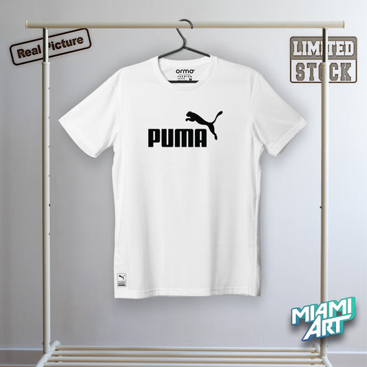 T-Shirt White Puma Black
