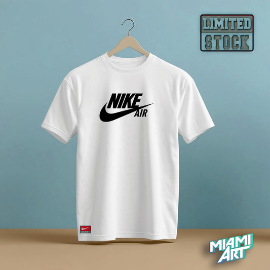 T-Shirt White Nike Black