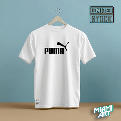 T-Shirt White Puma Black