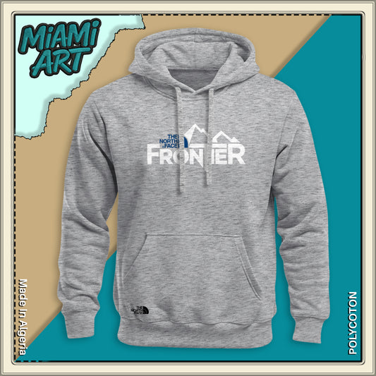 Hoodie Gris The North Face White