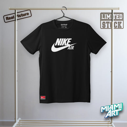 T-Shirt Black Nike White