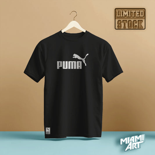 T-Shirt Black Puma White