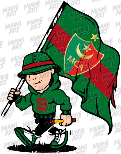 Hoodie White Mouloudia MCA-06