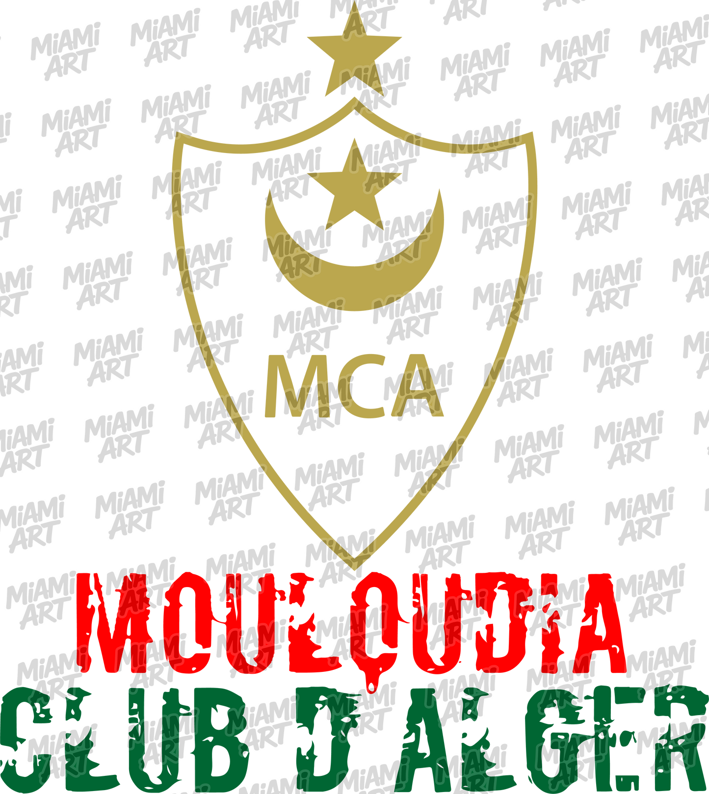 Hoodie White Mouloudia MCA-09