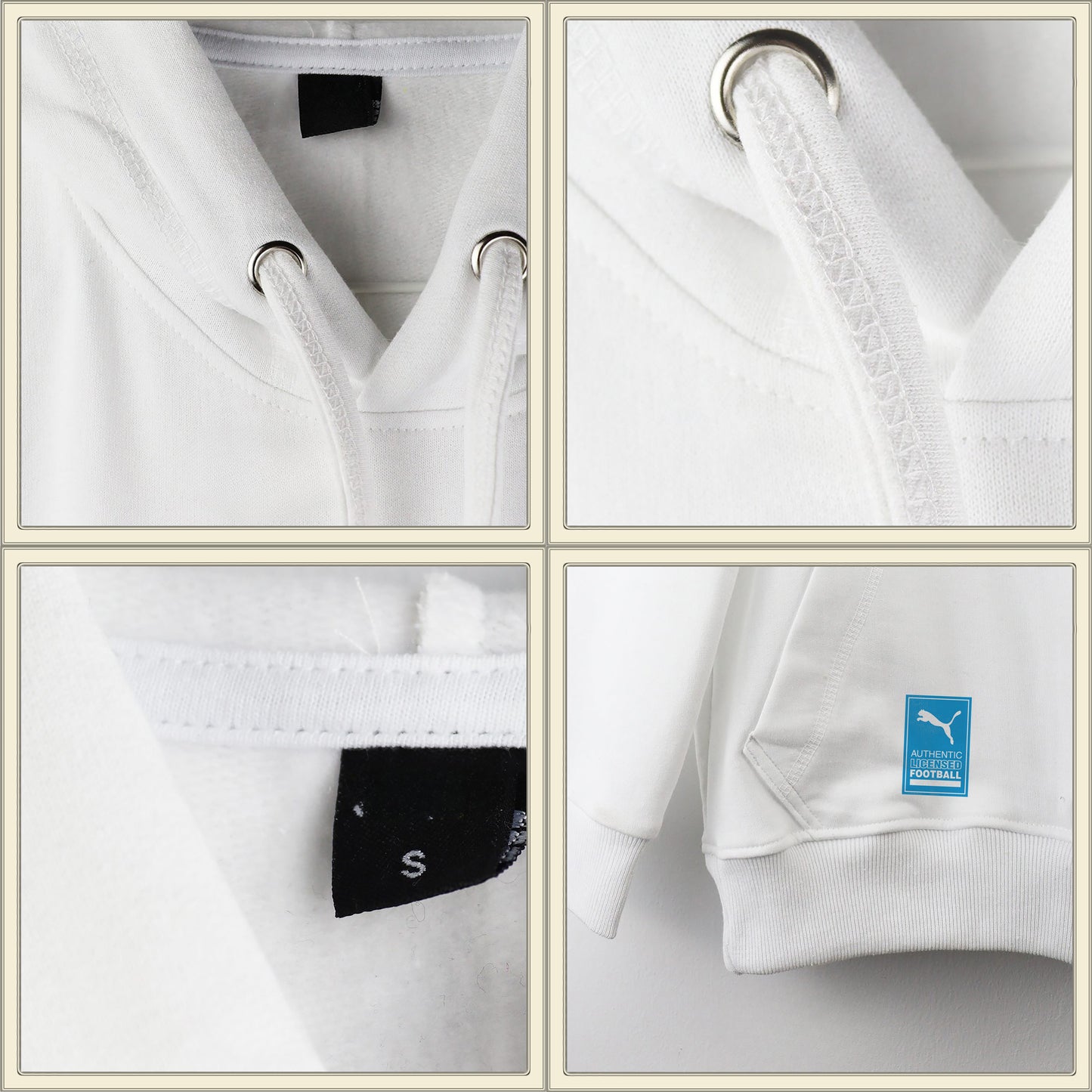 Hoodie White Puma Flower